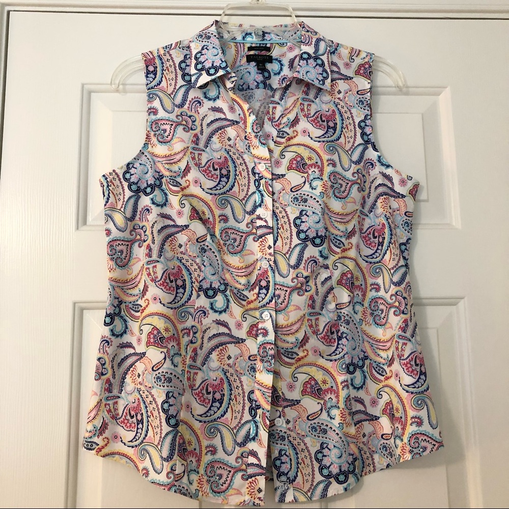 Talbots Paisley Tank